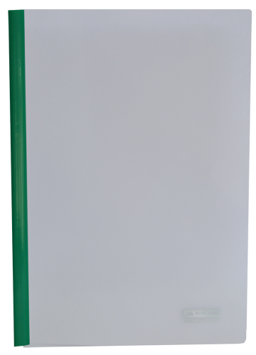 Скоросшиватель с планкой Buromax А4, 15 мм, РР, зеленый - №1