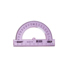 Транспортир 180°/10 см ZiBi, асорті