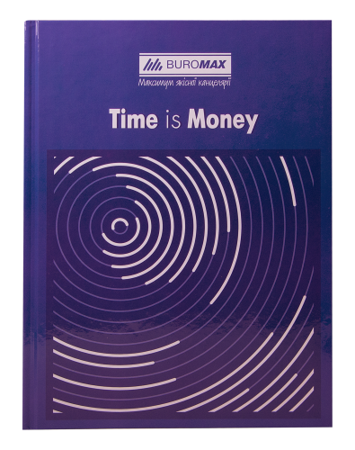 Книга канцелярская Buromax TIME IS MONEY А4, 96 листов, синяя - №1