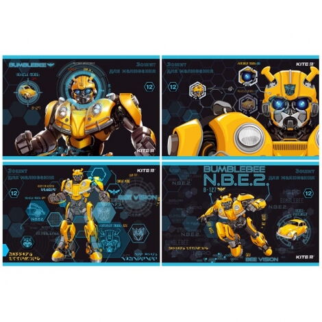 Альбом для рисования KITE Transformers BumbleBee Movie, 12 листов - №1