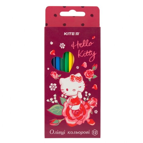 Карандаши цветные KITE Hello Kitty, 12 цветов - №1