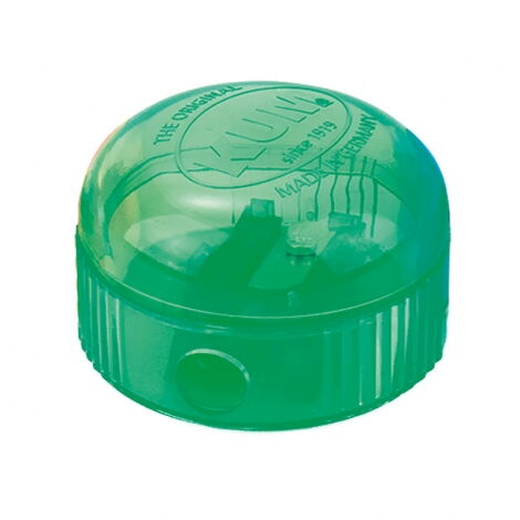 Точилка KUM Ice с контейнером, 1 отверстие, зеленая - №1