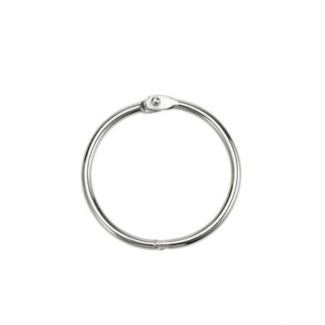 Кольцо металлическое для переплета 38 мм (1 1/2"), серебро, 100 шт - №1