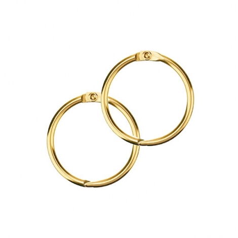 Кольцо металлическое для переплета 25 мм (1"), золото, 100 шт - №1