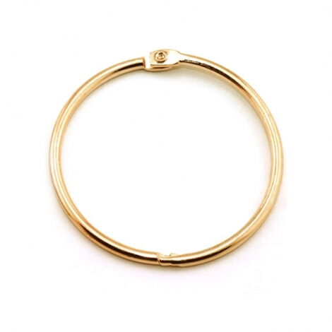 Кольцо металлическое для переплета 60 мм (2 3/8"), золото, 25 шт - №1