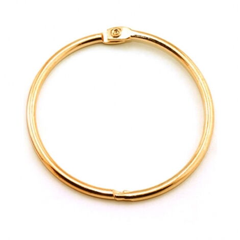 Кольцо металлическое для переплета 76 мм (3"), золото, 10 шт - №1