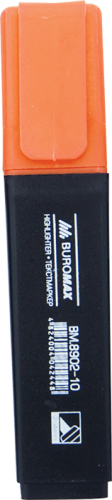 Маркер текстовый Buromax JOBMAX, 2-4 мм, оранжевый - №1