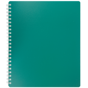 Книга записна Buromax CLASSIC B5, 80 аркушів, клітинка, зелена