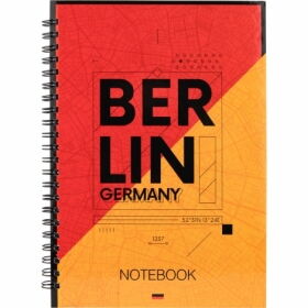 Блокнот Axent Flags А5, 96 листов, клетка, Berlin