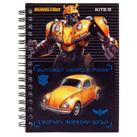 Блокнот KITE Transformers BumbleBee Movie А6, 80 листов, клетка - №1