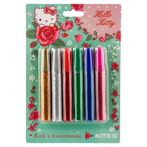 Клей с блестками KITE Hello Kitty 10 мл, 6 цветов - №1