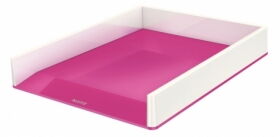 Лоток горизонтальний Leitz WOW Duo Colour, розовый металлик