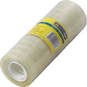 Скотч канцелярский Buromax 12 мм х 30 м, прозрачный, 12 шт