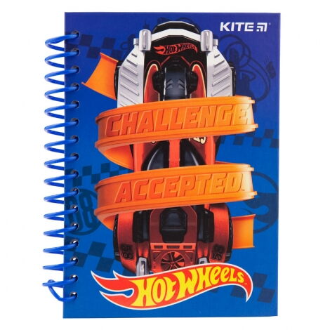 Блокнот KITE Hot Wheels А5, 80 листов, клетка - №1