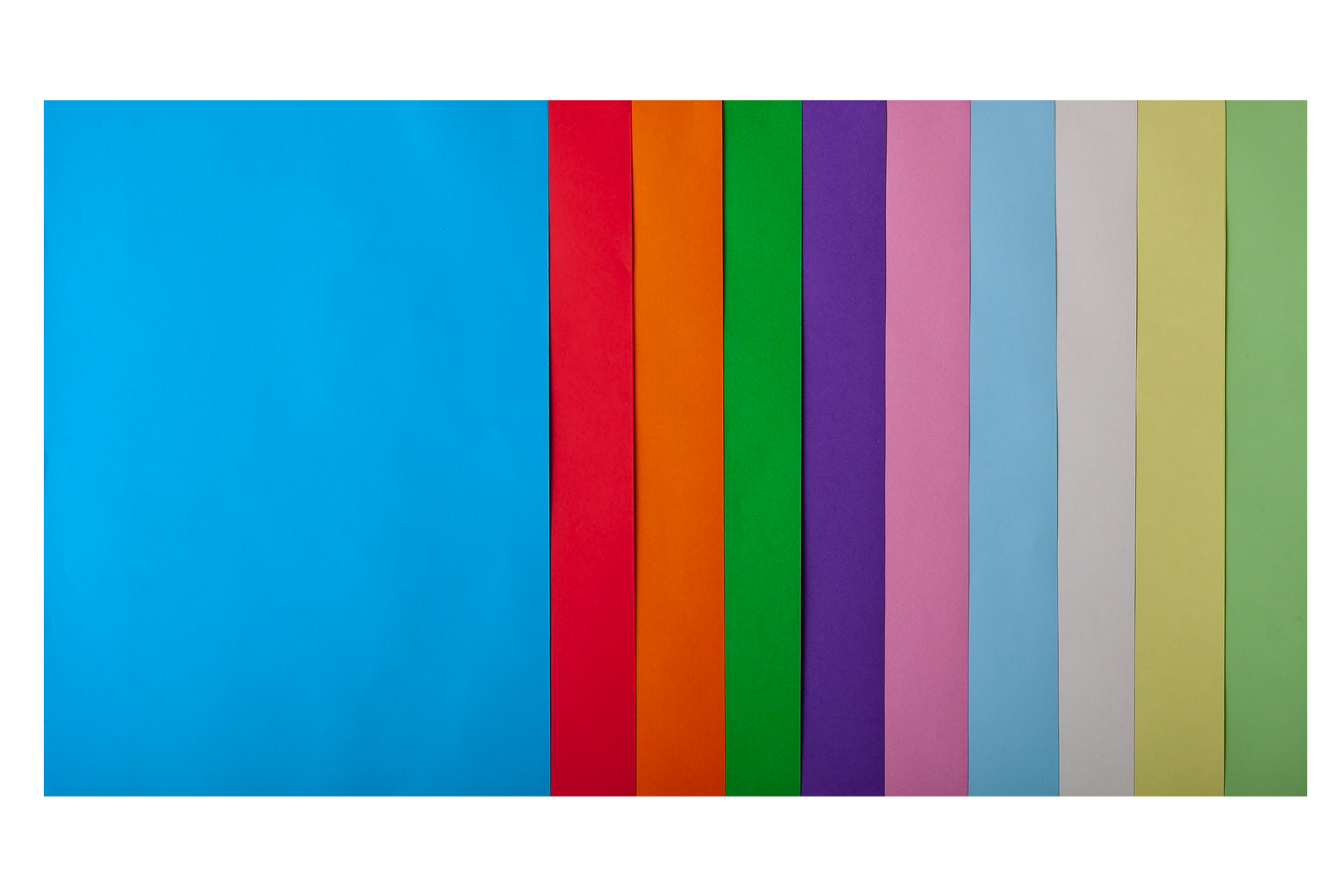 Набор цветной бумаги Buromax PASTEL+INTENSIVE А4, 80 г/м2, 50 листов, ассорти - №1