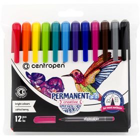 Маркер Permanent Creative 2896 , набір 12 шт.