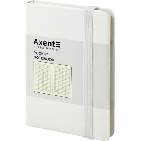 Книга записная Axent Partner  9.5х14 см, 96 листов, клетка, белая - №2