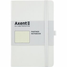 Книга записная Axent Partner 12.5х19.5 см, 96 листов, точка, белая