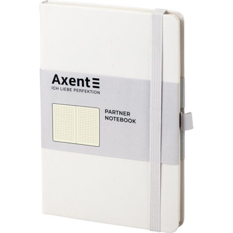 Книга записная Axent Partner 12.5х19.5 см, 96 листов, точка, белая - №2