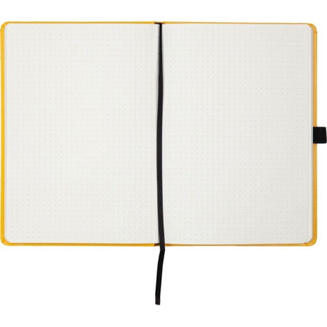 Книга записная Axent Partner 12.5х19.5 см, 96 листов, точка, желтая - №8