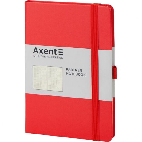 Книга записная Axent Partner 12.5х19.5 см, 96 листов, точка, красная - №2