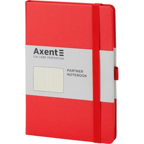 Книга записная Axent Partner 12.5х19.5 см, 96 листов, точка, красная - №2