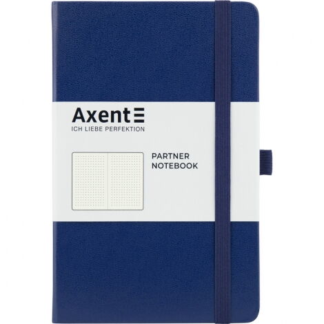 Книга записная Axent Partner 12.5х19.5 см, 96 листов, точка, синяя - №1