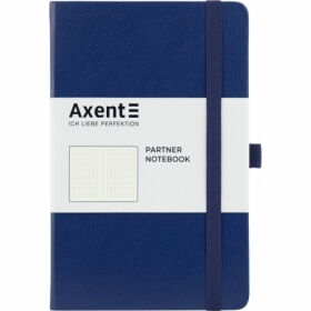 Книга записная Axent Partner 12.5х19.5 см, 96 листов, точка, синяя