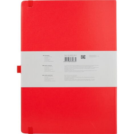 Книга записная Axent Partner Grand 21х29.5 см, 100 листов, точка, красная - №3