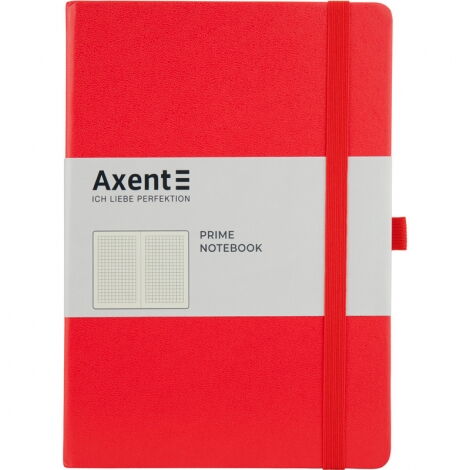 Книга записная Axent Partner Prime 14.5х21 см, 96 листов, клетка, красная - №1