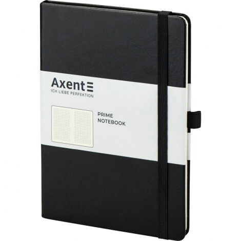 Книга записная Axent Partner Prime 14.5х21 см, 96 листов, клетка, черная - №2