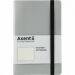Книга записная Axent Partner Soft 12.5х19.5 см, 96 листов, точка, серебряная - №1