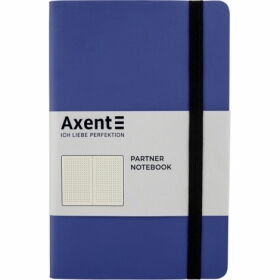 Книга записная Axent Partner Soft 12.5х19.5 см, 96 листов, точка, темно-синий