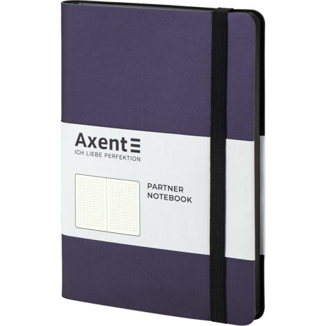 Книга записная Axent Partner Soft 12.5х19.5 см, 96 листов, точка, синяя - №2