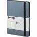 Книга записная Axent Partner Soft 12.5х19.5 см, 96  листов, клетка, серебряно-синяя - №2