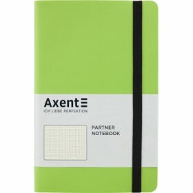 Книга записная Axent Partner Soft 12.5х19.5 см, 96 листов, точка, салатова
