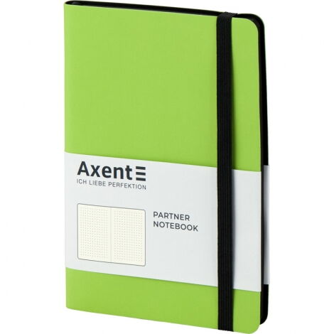 Книга записная Axent Partner Soft 12.5х19.5 см, 96 листов, точка, салатова - №2