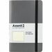 Книга записная Axent Partner Soft 12.5х19.5 см, 96 листов, точка, серая - №1