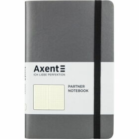 Книга записная Axent Partner Soft 12.5х19.5 см, 96 листов, точка, серая