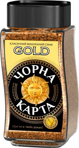 Кофе растворимый Черная Карта Gold 190 г - №1