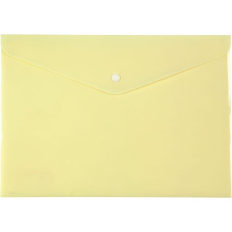 Папка-конверт на кнопке Axent Pastelini А4, 180 мкм, желтая - №1