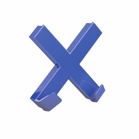 Магнит Dahle Mega Cross 90x90 мм, 1 шт, синий - №1