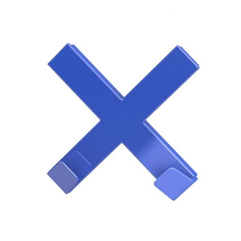 Магнит Dahle Mega Cross 90x90 мм, 1 шт, синий - №4