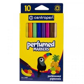 Фломастери Perfumes 2589, Centropen, 10 кольорів