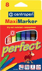 Фломастери Perfect Maxi 8610, Centropen, 8 кольорів