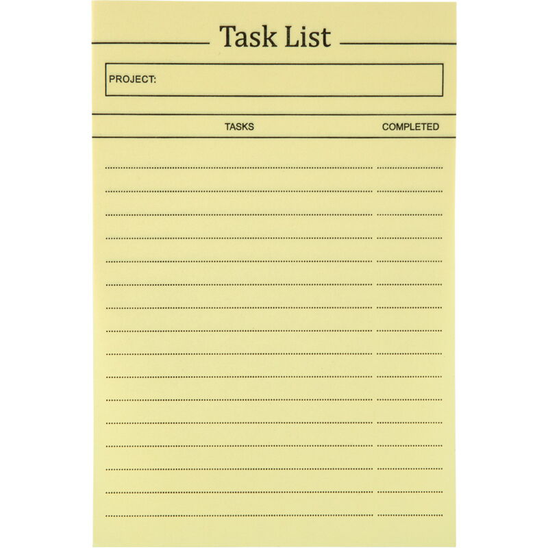 Блок паперу з клейким шаром Task list 100х150мм,100арк.