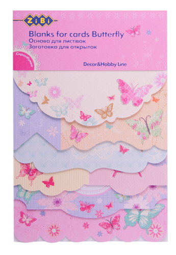 Заготовка для открыток ZiBi Butterfly (18 шт.) - №1