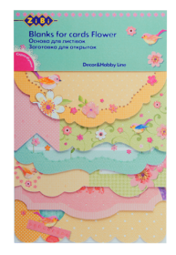 Заготовка для листівок "Flower" (18 шт.)