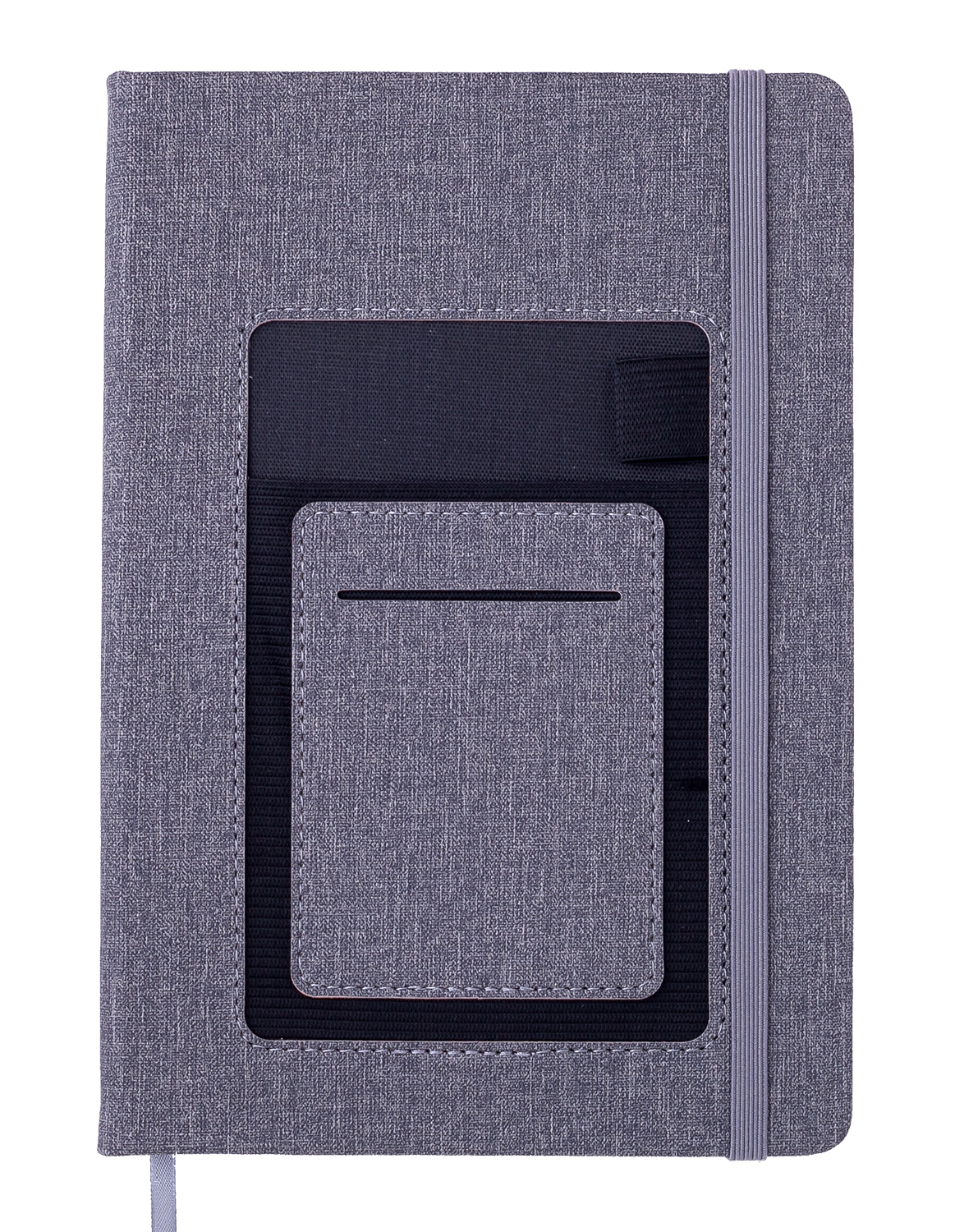 Блокнот деловой Buromax COMFORT А5, 96 листов, линия, серый - №1