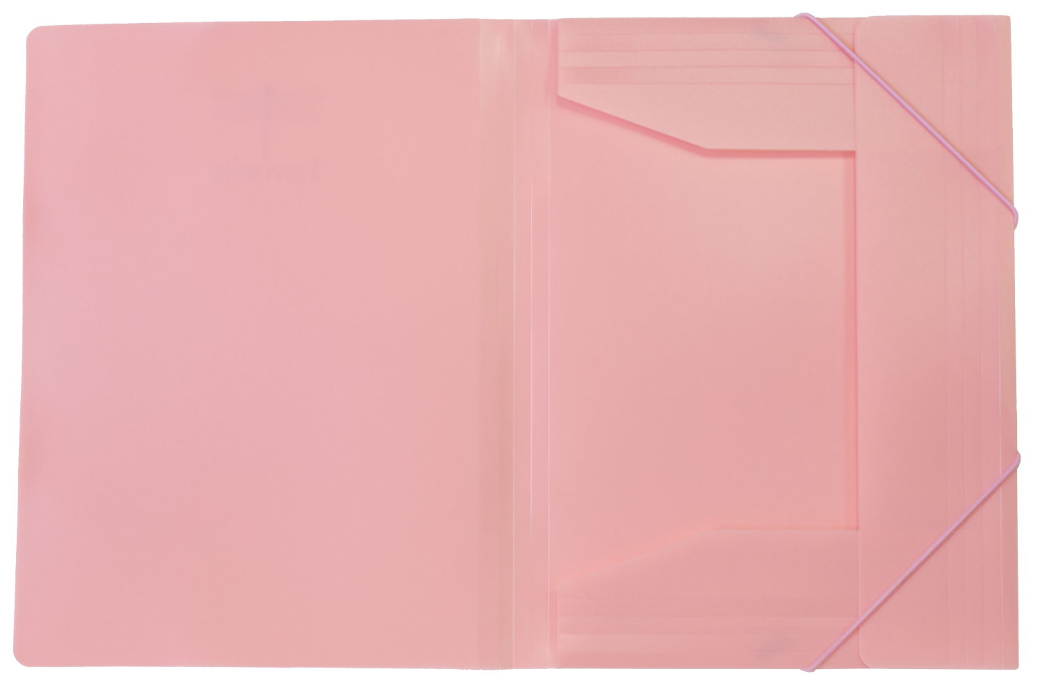 Папка на резинках Buromax FAVOURITE PASTEL, А4, 750 мкм, розовая - №2